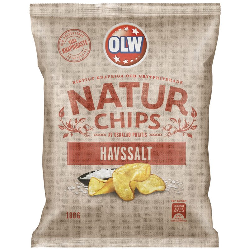 Chips Havssalt 180g - 32% rabatt
