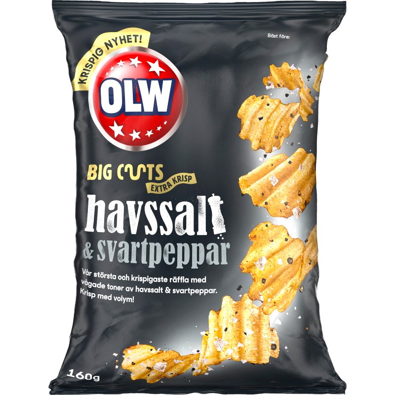 Chips BigCuts Havssalt Svartpeppar - 32% rabatt