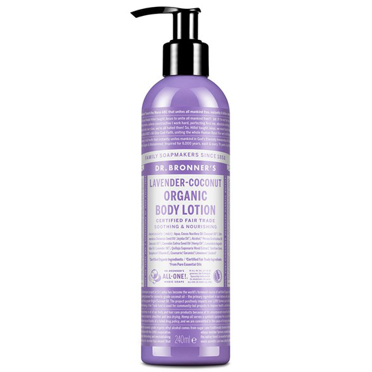 Dr. Bronner’s Organic Body Lotion Lavender-Coconut, 240 ml
