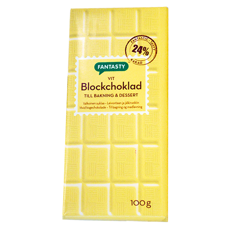 Blockchoklad Vit - 28% rabatt