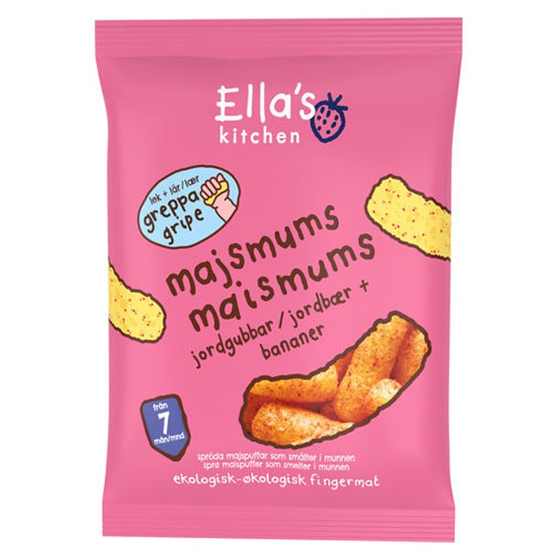 Majssnacks Jordgubb & Banan 20g - 42% rabatt