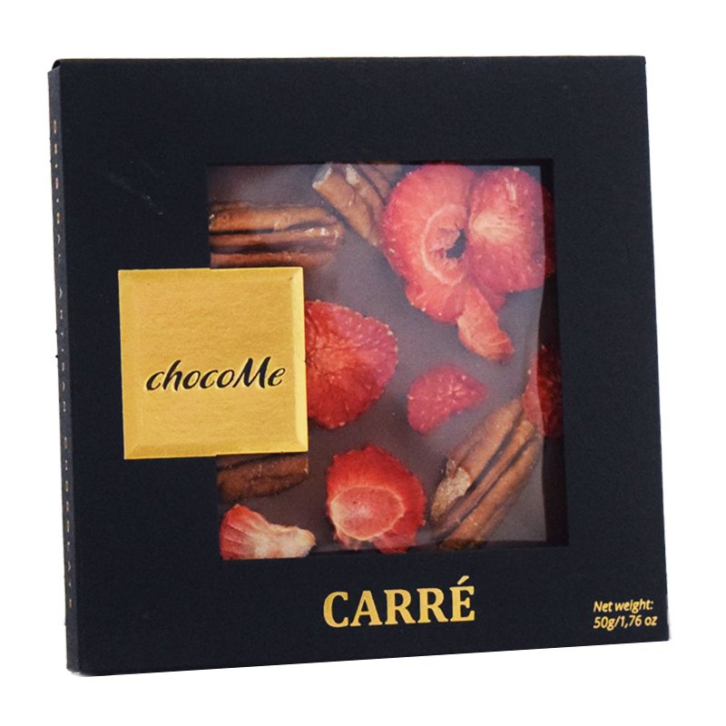 Choklad Pekannötter & Jordgubbar 50g - 45% rabatt