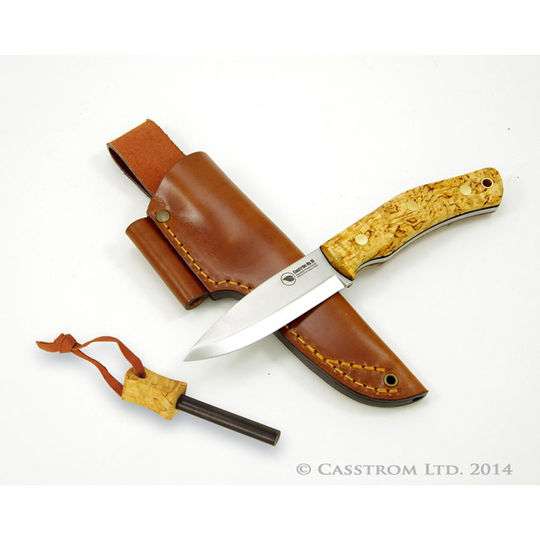 Casström No.10 Swedish forest knife Björk med eldstål