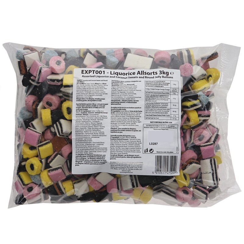 Engelsk Lakritskonfekt 3kg - 60% rabatt