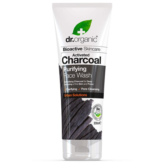 Dr. Organic Activated Charcoal Purifying Face Wash, 200 ml