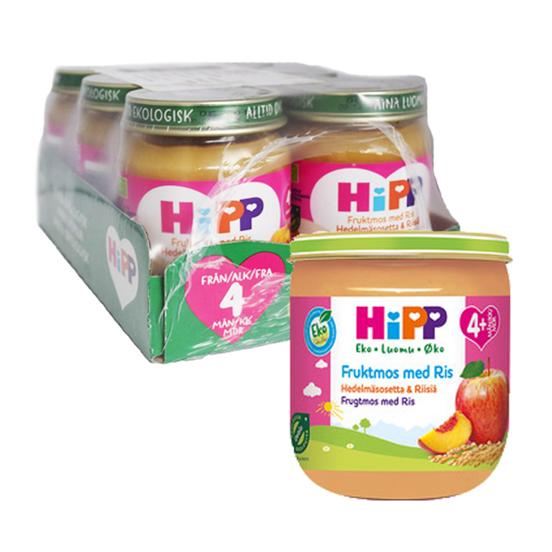 Hel Låda Barnmat Fruktmos & Ris 6 x 125g - 28% rabatt