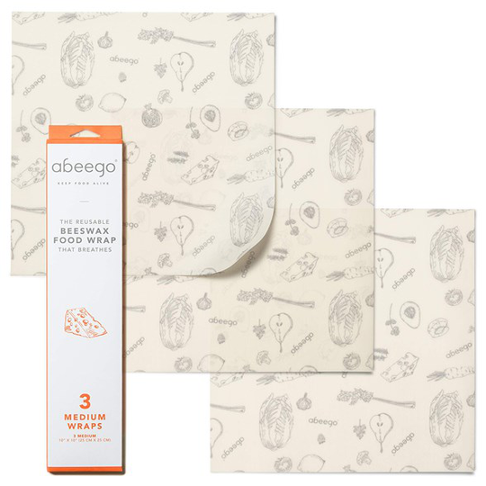Abeego Beeswax Food Wrap - Naturligt Folie Medium