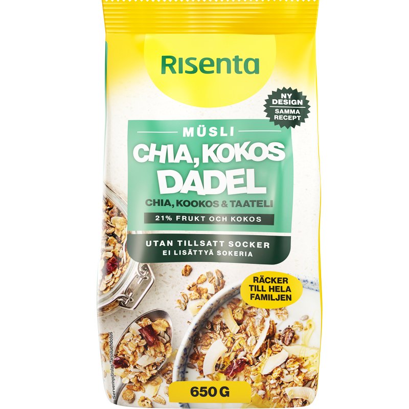 Müsli Chia, Kokos & Dadel - 13% rabatt