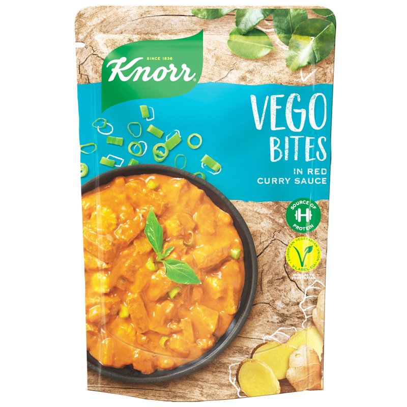 Sojaproteinbitar Red Curry Sauce - 39% rabatt