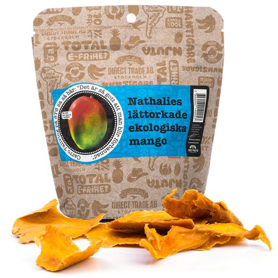 Nathalies Ekologisk Lättorkad Mango, 130 g