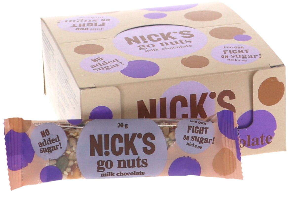 Nötbar Mjölkchoklad & Nötter 12-pack - 28% rabatt