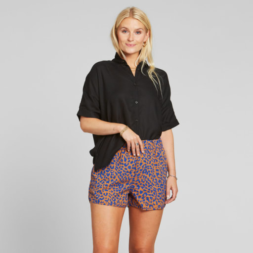 Shorts Sandvika Leopard Light Brown