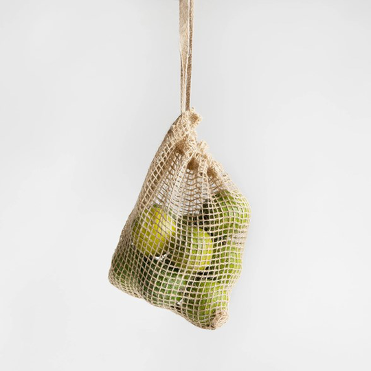 OMOM Frukt- & Grönsakspåse i jute Small