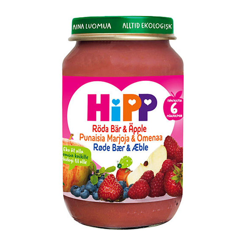 Barnmat Röda Bär & Äpple 190g - 28% rabatt