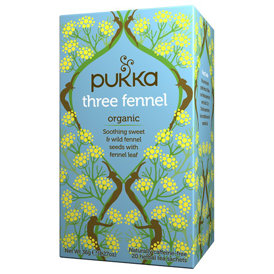 Pukka Herbs Örtte Three Fennel, 20 påsar