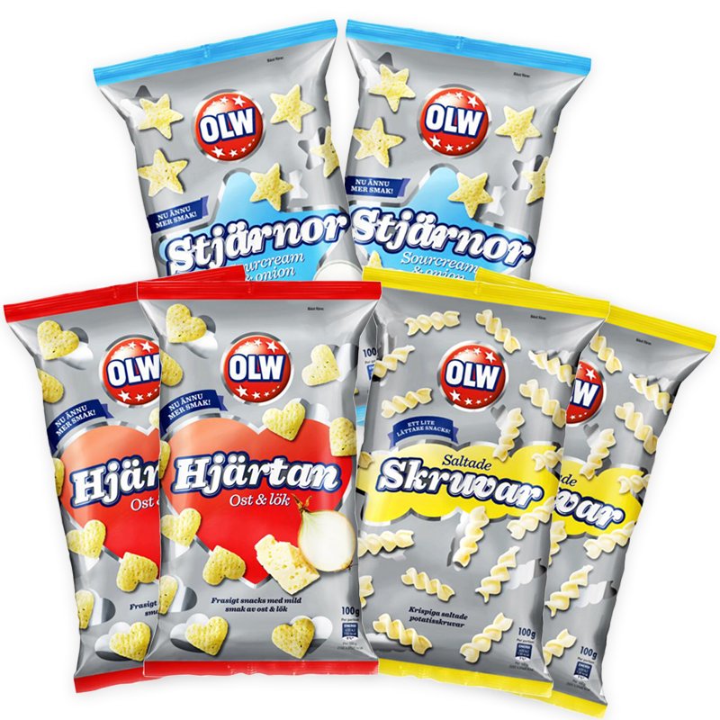OLW Snacks-paket - 51% rabatt
