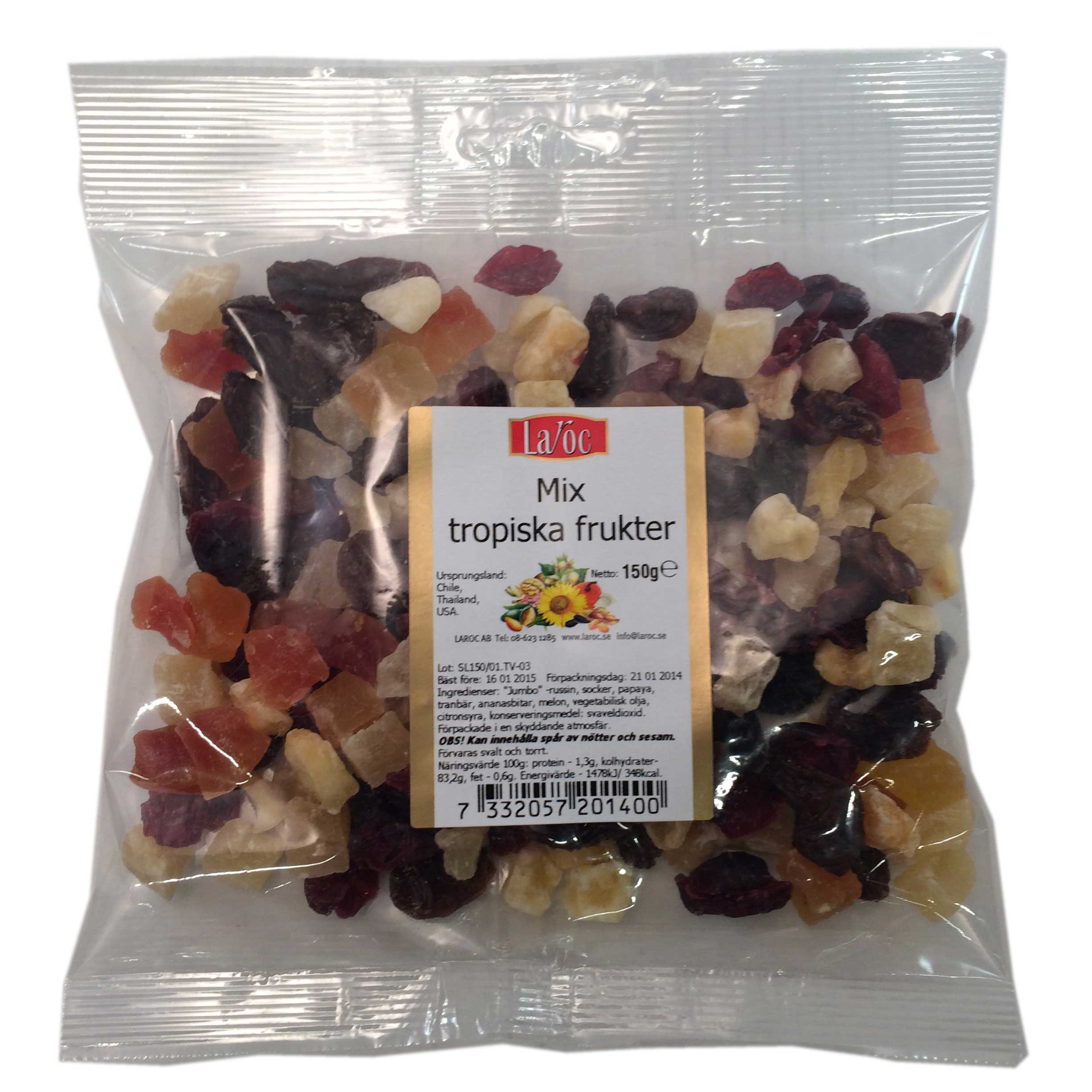 Mix tropiska frukter torkade - 36% rabatt