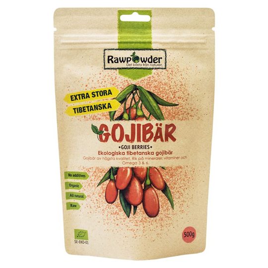 Rawpowder Ekologiska Gojibär Tibetanska 500 g