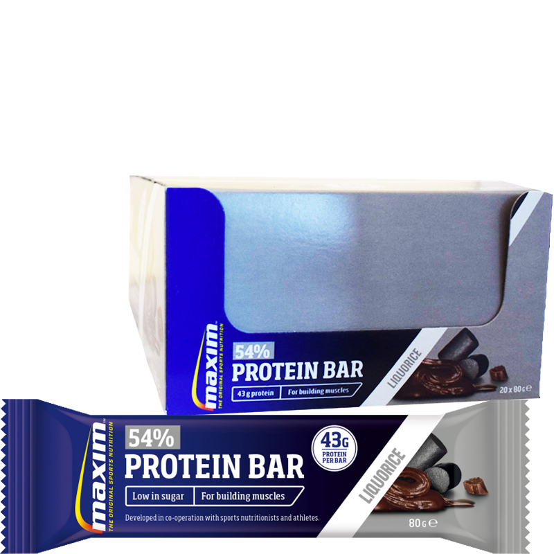 Hel Låda Proteinbars "Liquorice & Chocolate" 20 x 80g - 54% rabatt