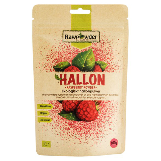 Rawpowder Ekologiskt Hallonpulver, 100 g