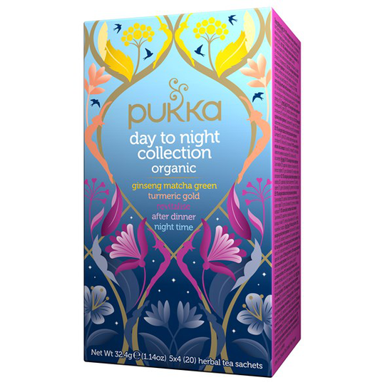 Pukka Herbs Örtte Day to Night Collection, 20 påsar