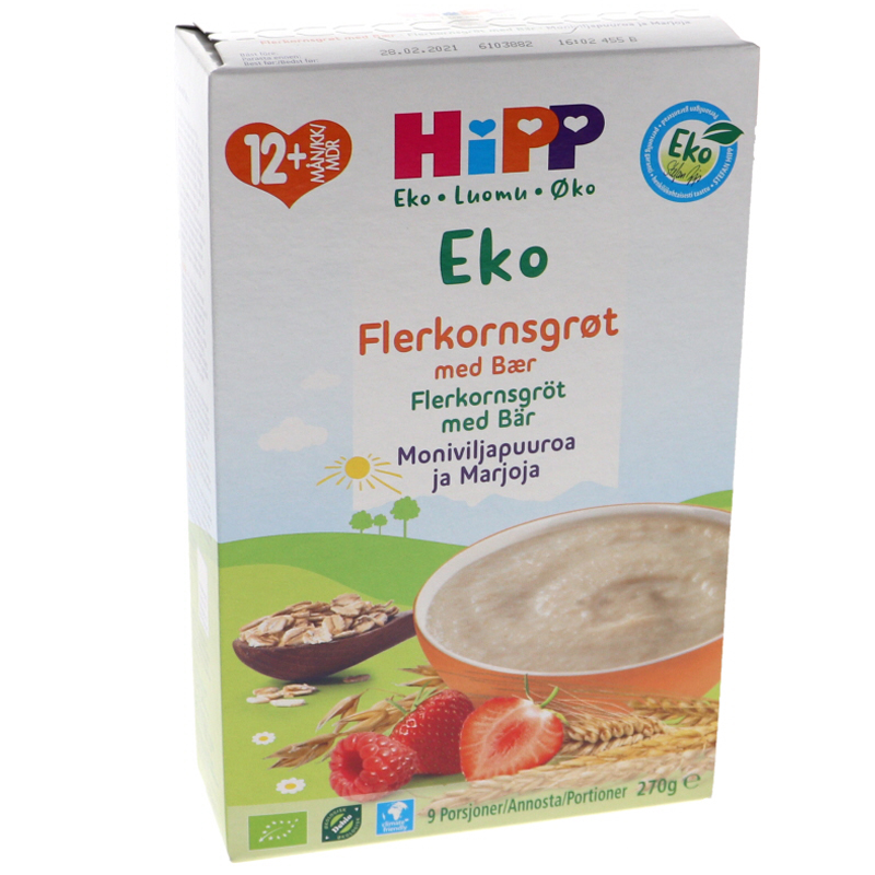Flerkornsgröt Bär 12M - 33% rabatt