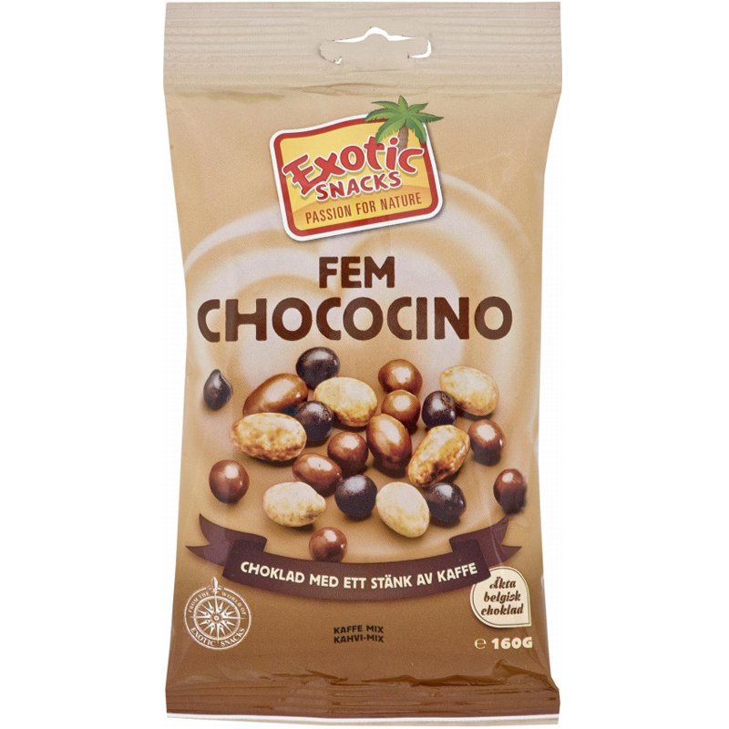Snacksmix "Fem Chococino" 160g - 34% rabatt