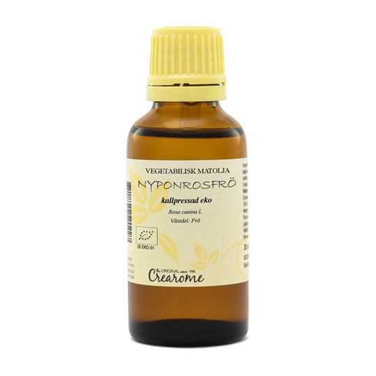 Crearome Ekologisk Nyponrosfröolja Kallpressad, 30 ml