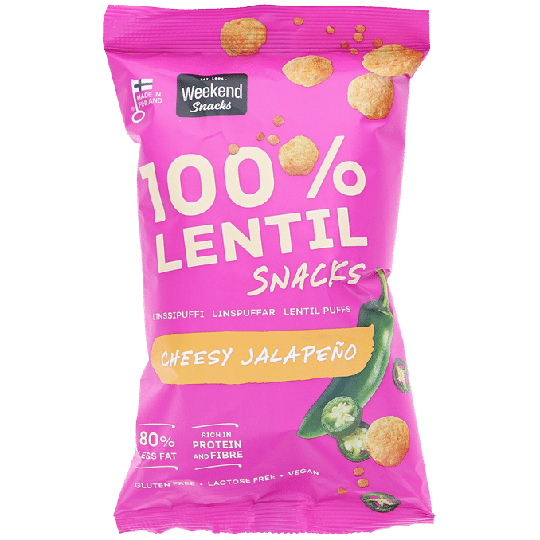 Weekend Snacks Linssnacks Jalapeño & Ost
