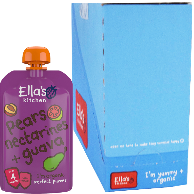 Puré Päron, Nektariner och Guava 7-pack 4m - 34% rabatt