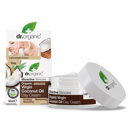 Dr. Organic Virgin Coconut Oil Day Cream, 50 ml