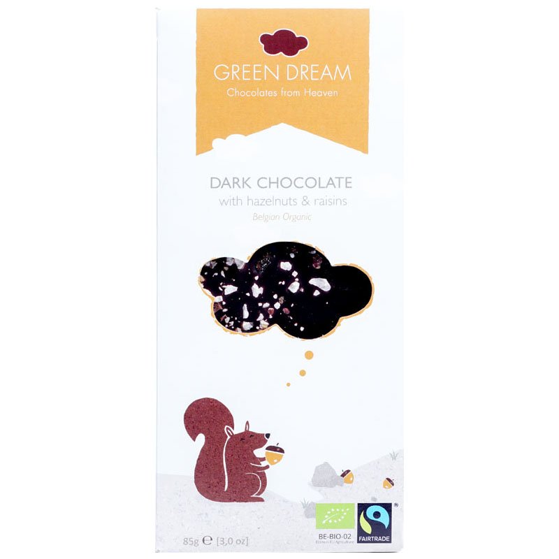 Mörk Choklad Hasselnötter & Russin 85g - 40% rabatt