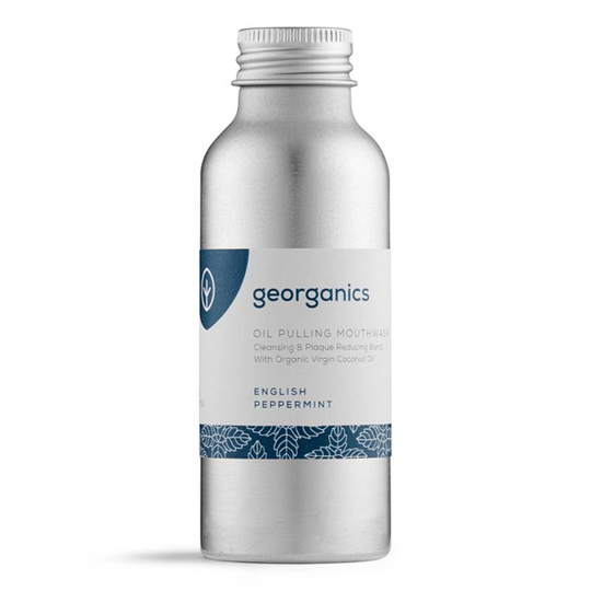 Georganics Naturlig Munskölj English Peppermint, 100 ml