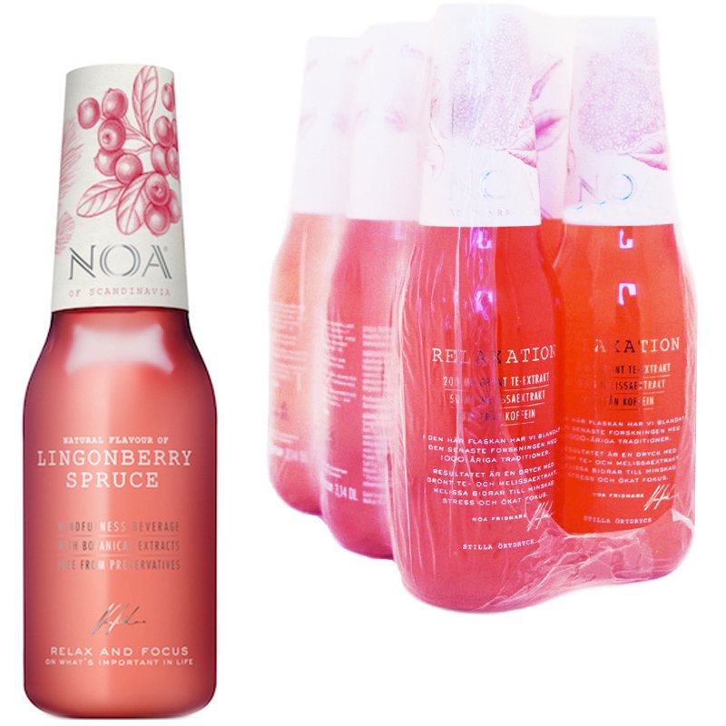 Hel Låda Örtdryck Granbarr & Lingon 6 x 314ml - 50% rabatt