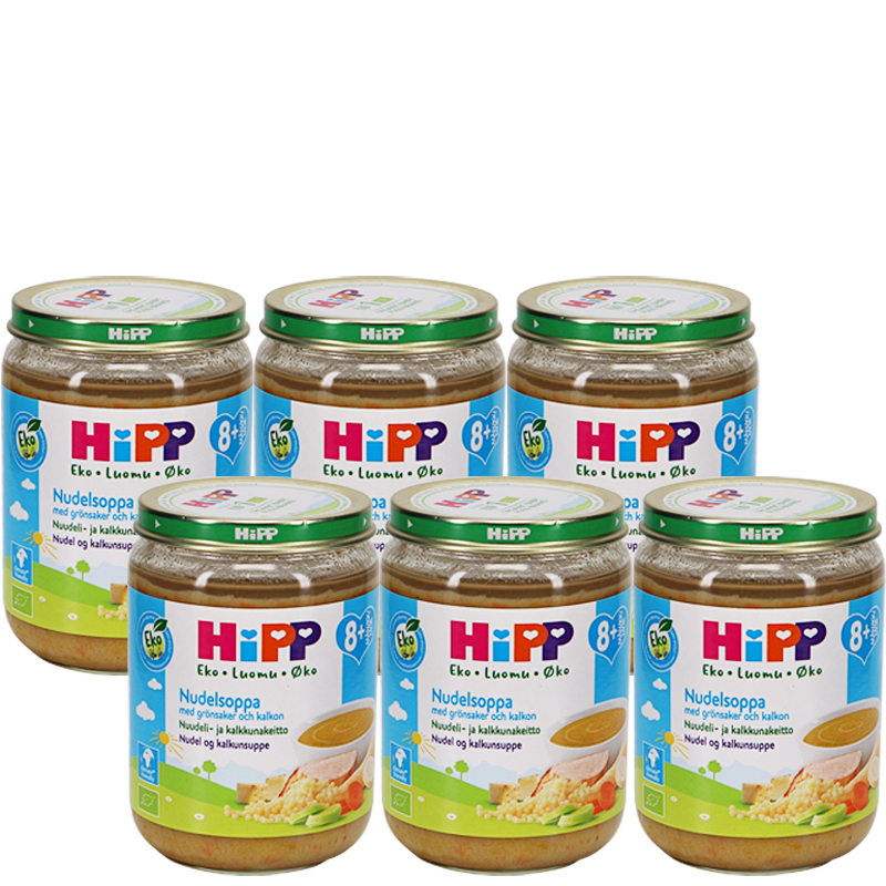 Eko Barnmat Nudel & Kalkonsoppa 6-pack - 56% rabatt