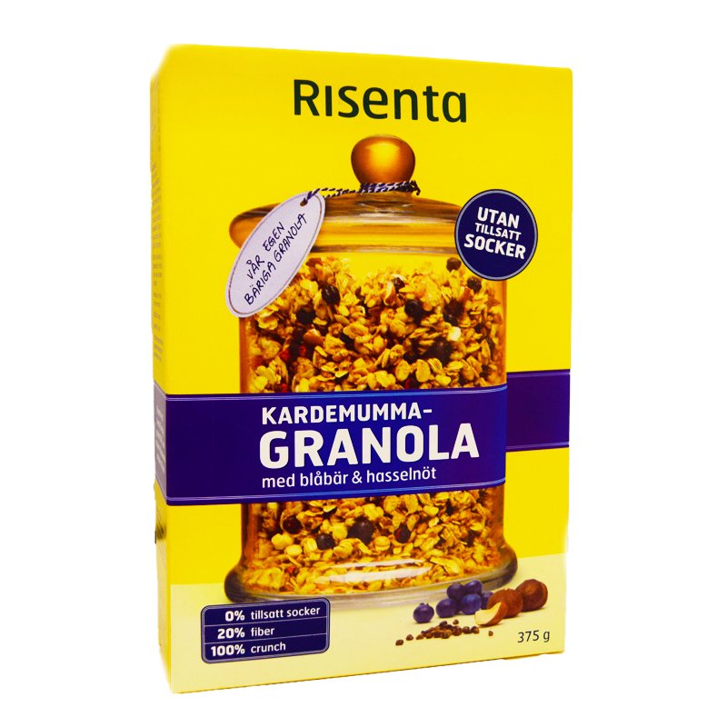 Granola Kardemumma Blåbär & Hasselnöt - 49% rabatt
