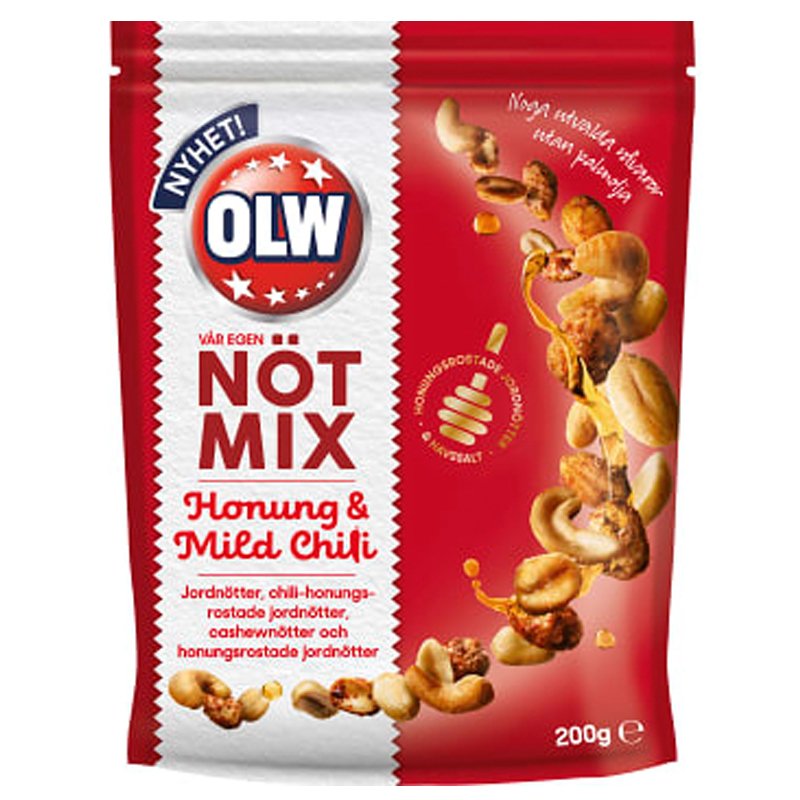 Nötmix Honung & Mild Chili - 27% rabatt